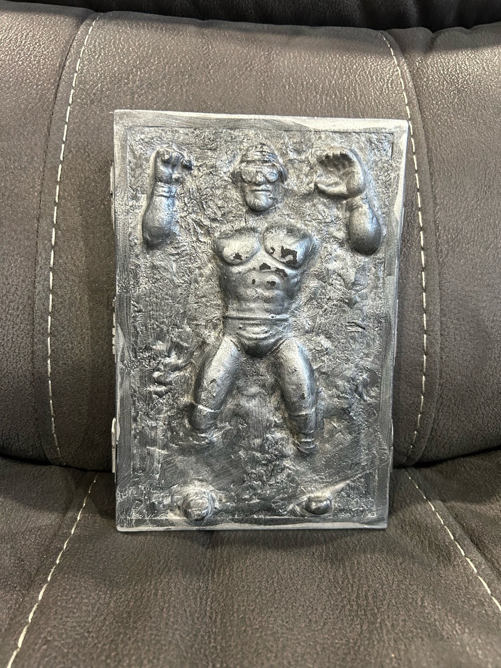 Macho Man Randy Savage/Han Solo Carbonite custom figure display!! Must see!!